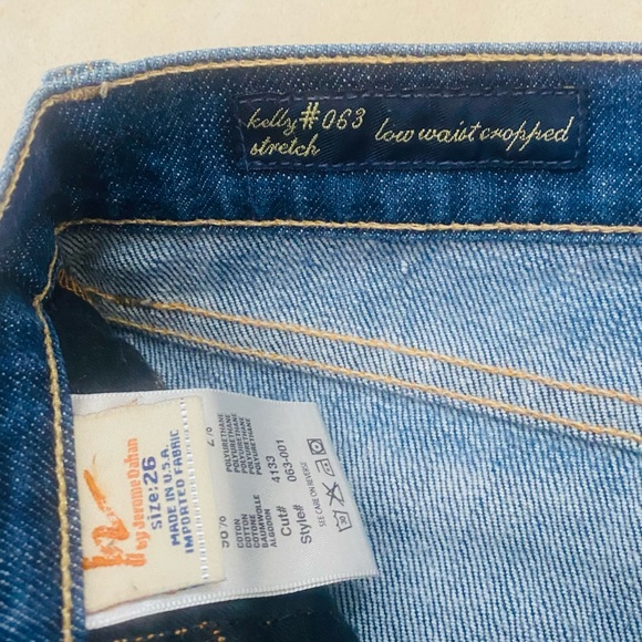 Citizens of Humanity COH Low Waist Cropped Kelly #063 Jeans Sz 26 x 24” inseam - Picture 4 of 7